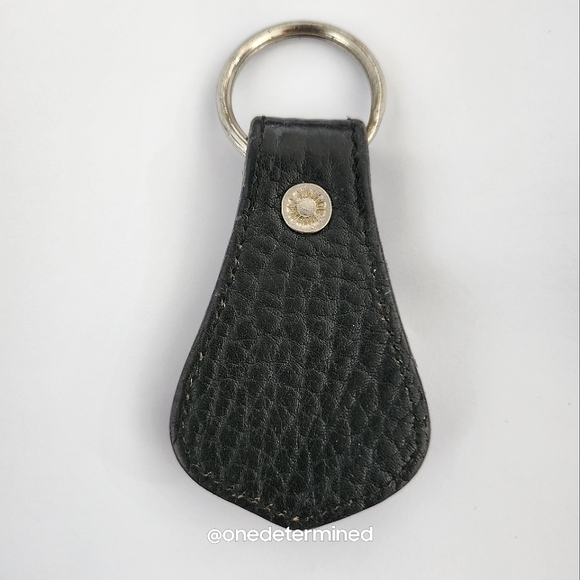 Vintage Dooney Black Leather Key Fob - Picture 4 of 4